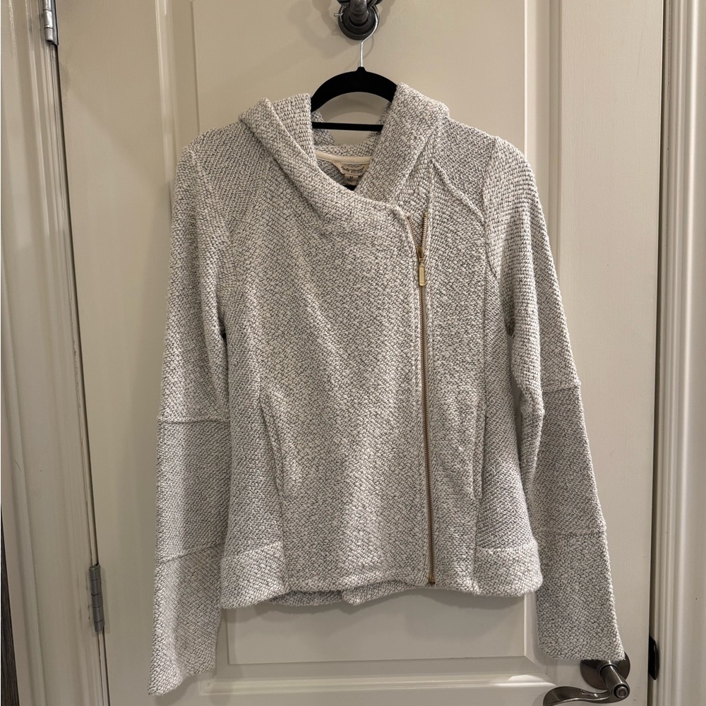 Lucky Brand youth or woman's  Gray Textured  Cropped Jacket